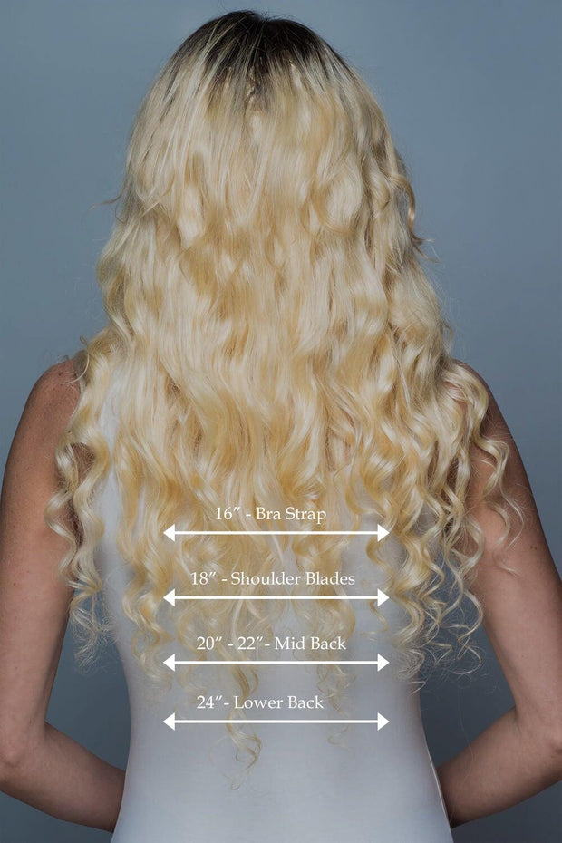 Blonde Clip In Human Hair Extensions